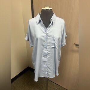 LOFT Light Blue Button Down Shirt